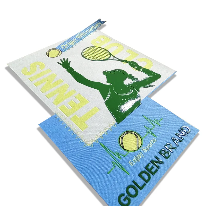 Woven Silicon Printing Label Outdoor Woven Badges Custom Clothing Accessories Suitcase Iron On Patches - BT63893 - Golden Brand