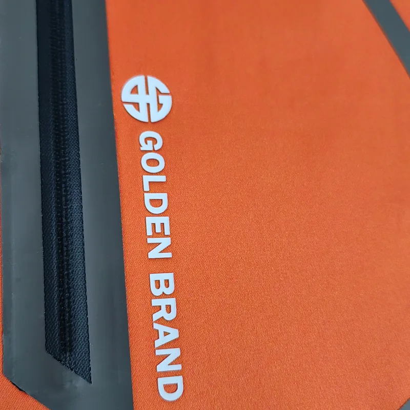 GB Silicon Printing Woven Decorative Zipper Pockets Badges Custom Garment Accessories Suitcase Iron On Patches - YS2308324 - Golden Brand