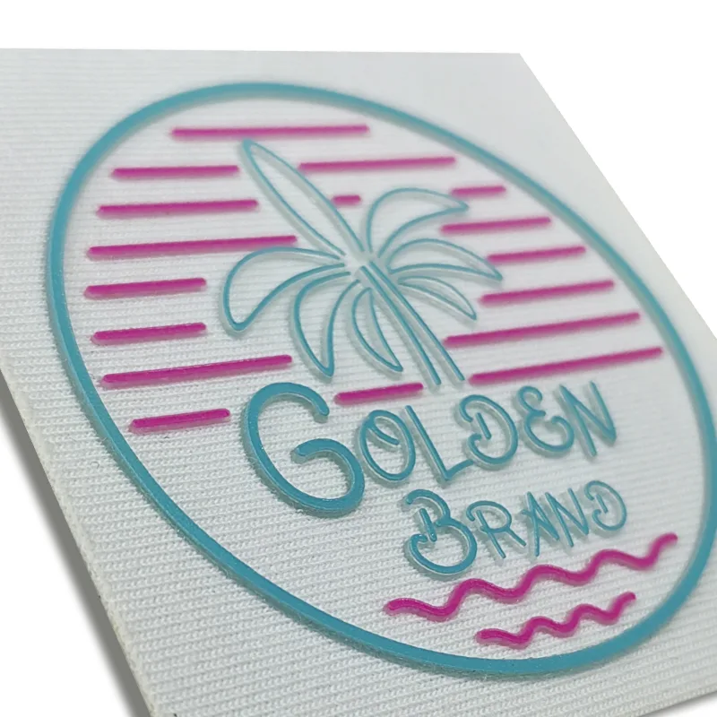 Sunset Surf Series Recycled Silicon Transfer Patches Custom Iron On Labels Garment Bag Accessories Badges - YS2309211 - Golden Brand