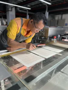 The Process Flow of Screen Printing - Golden Brand