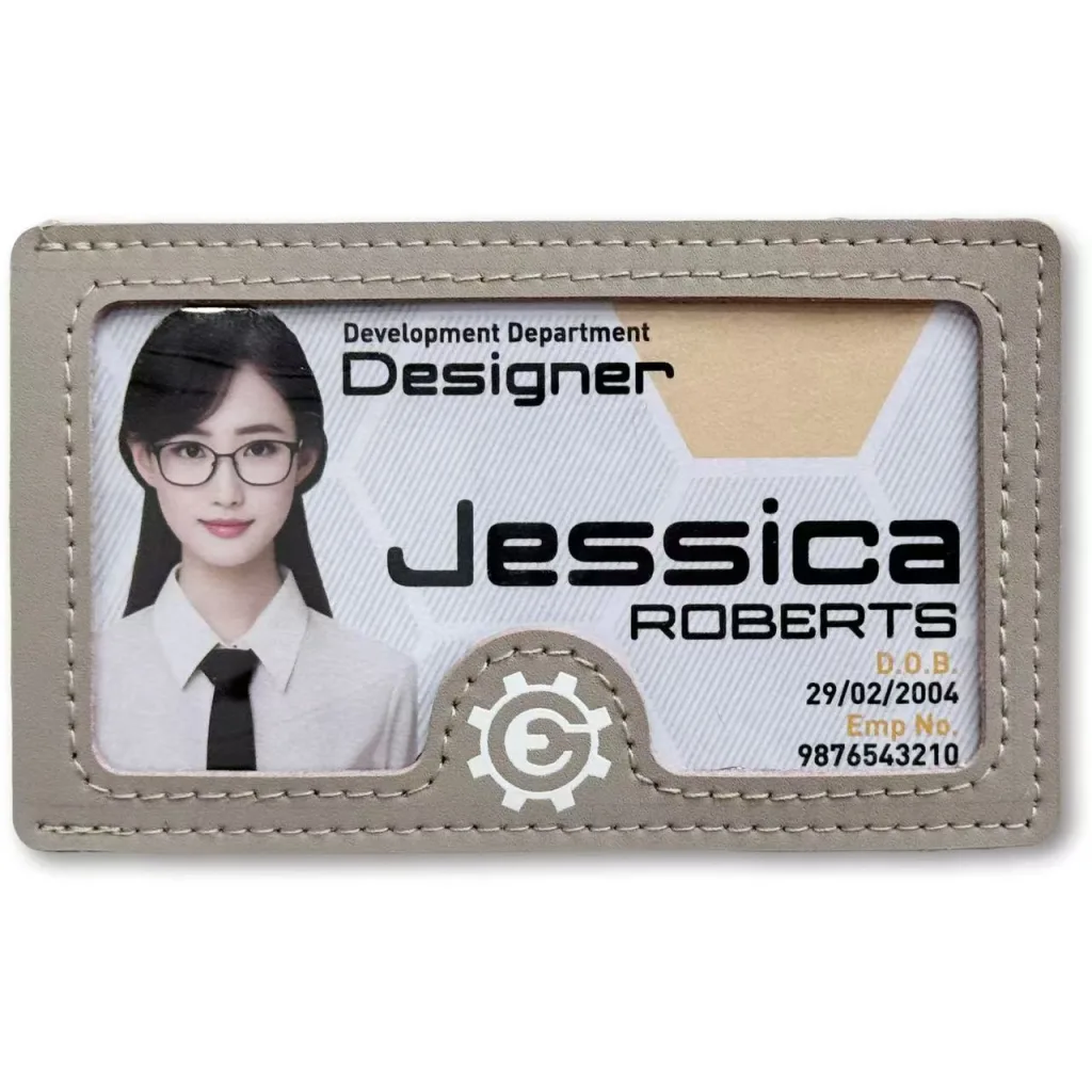 Leather texture + information integration, suited for corporate/departmental identity management - GB16 - Golden Brand
