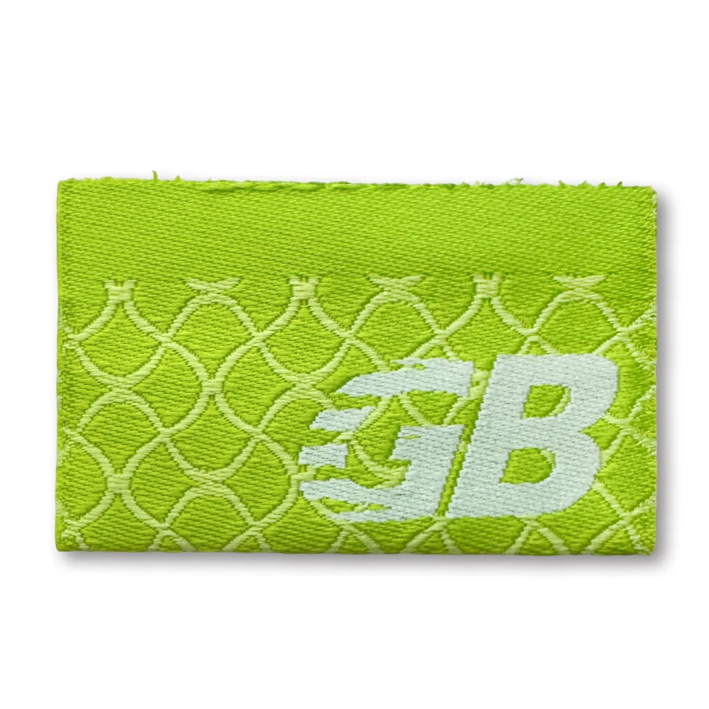 Fluorescent green base + diamond-patterned texture, eye-catching embellishment suited for sportswear and streetwear brands / street-style outfits - BT64692 - Golden Brand