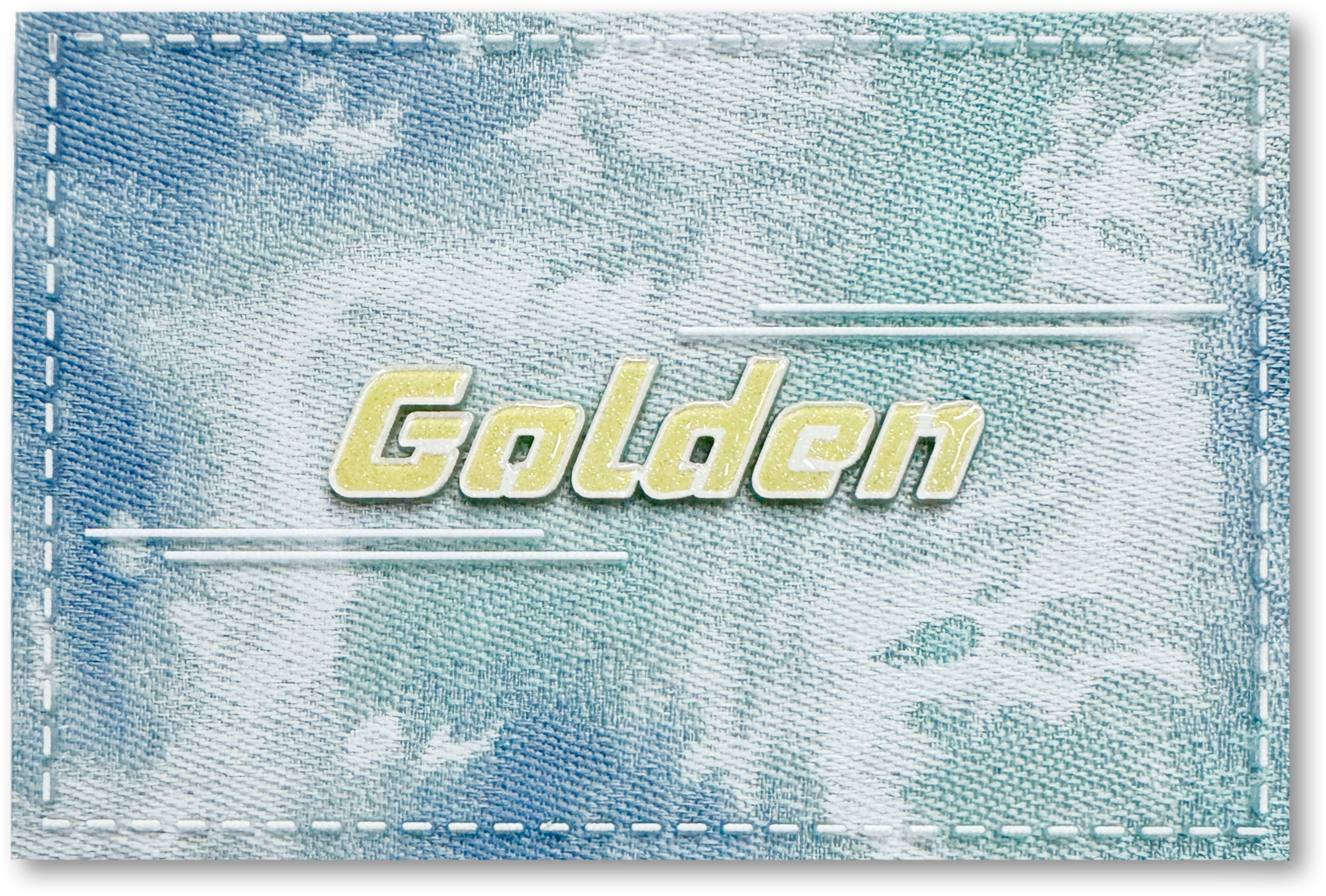 Blue ocean golden Pattern Composite Patches