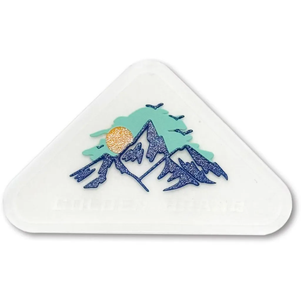 A refreshingly relaxing mountain and wilderness-themed 3D decorative sign Multicolored TPU High Frequency Heat Transfer Patches Good Quality Custom 3D Embossed Diy Clothing Badges - YS2511091 - Golden Brand