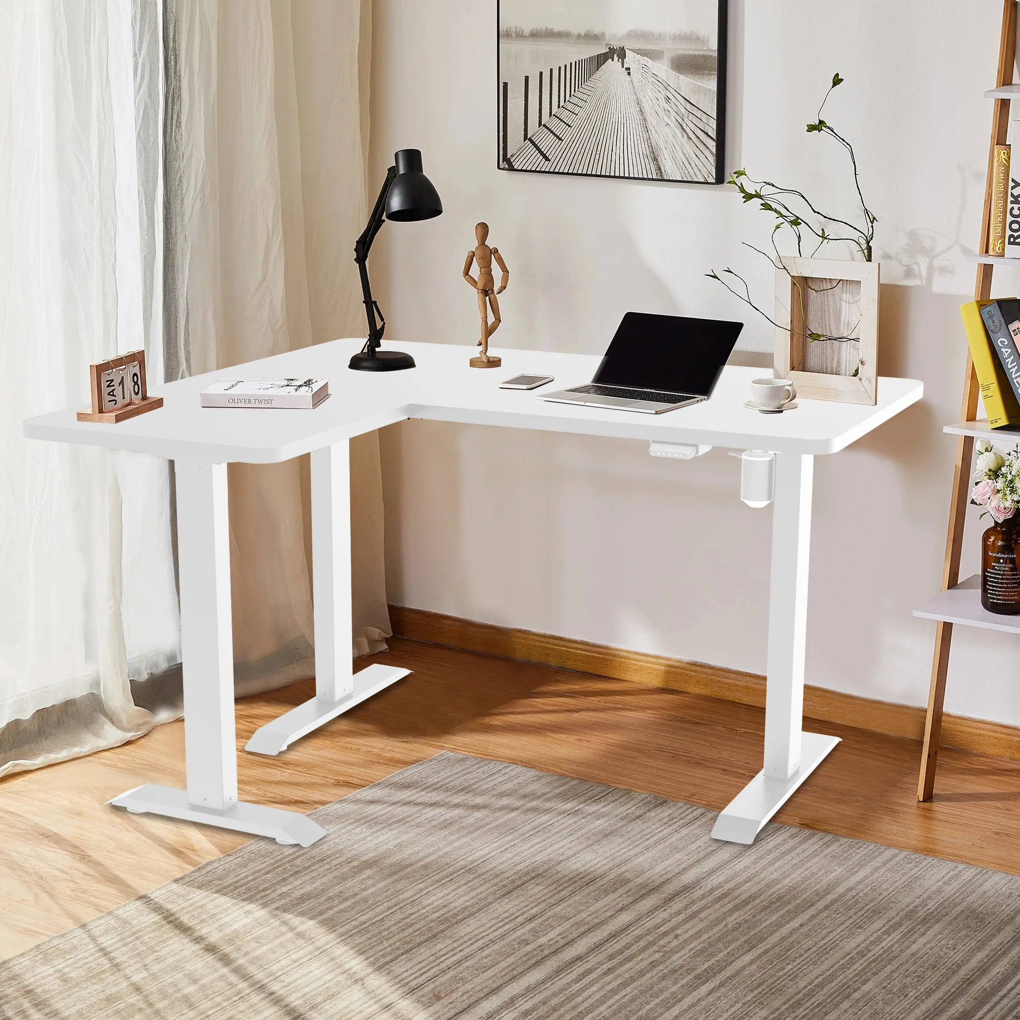Electric adjustable sit stand desk