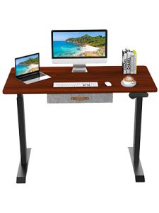 standing desk electric with drawers
