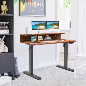 Adjustable Height Electric Standing Desk With Table Stand