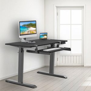 Height Adjustable Electric Lift Table with Keyboard Tray