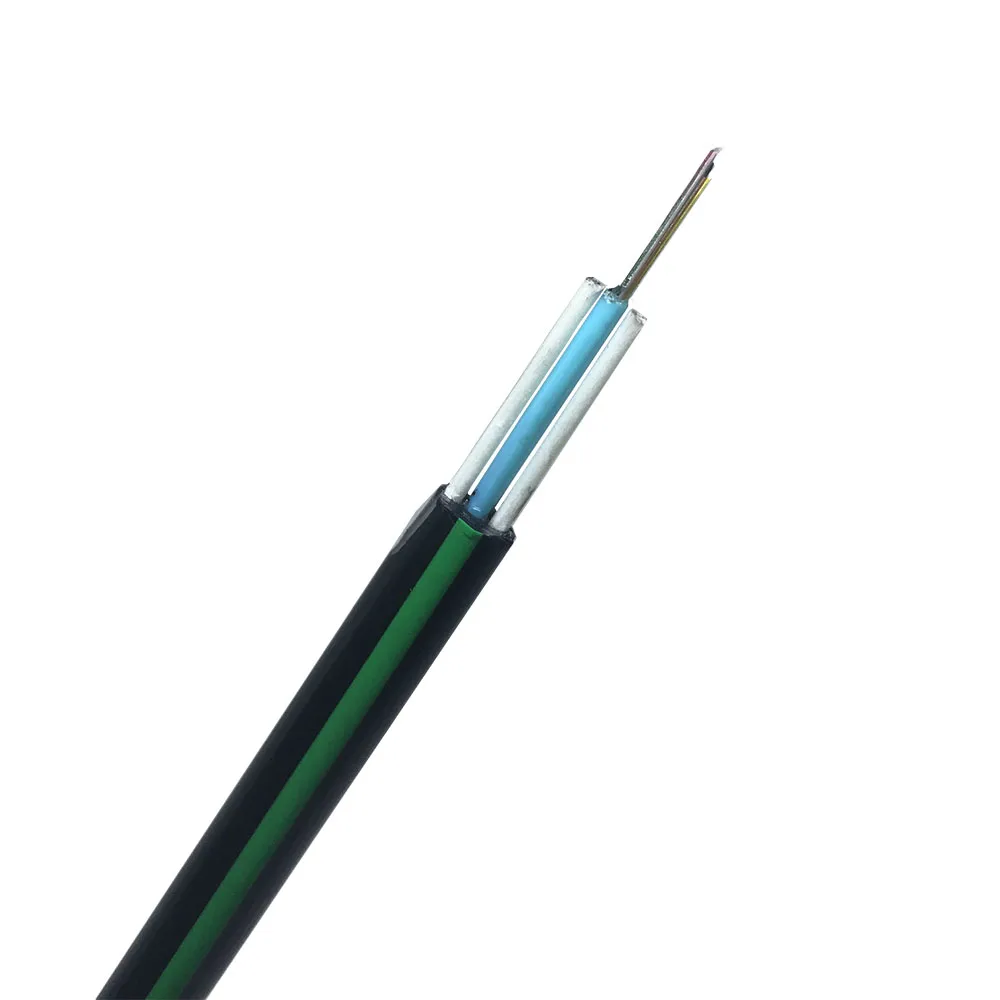 Single Mode Aerial Non Metallic Gyfxty/gyfxy G652d Two Frp Strength Parallel Loose Tube 4 6 8 12 Core Fiber Optic Cable