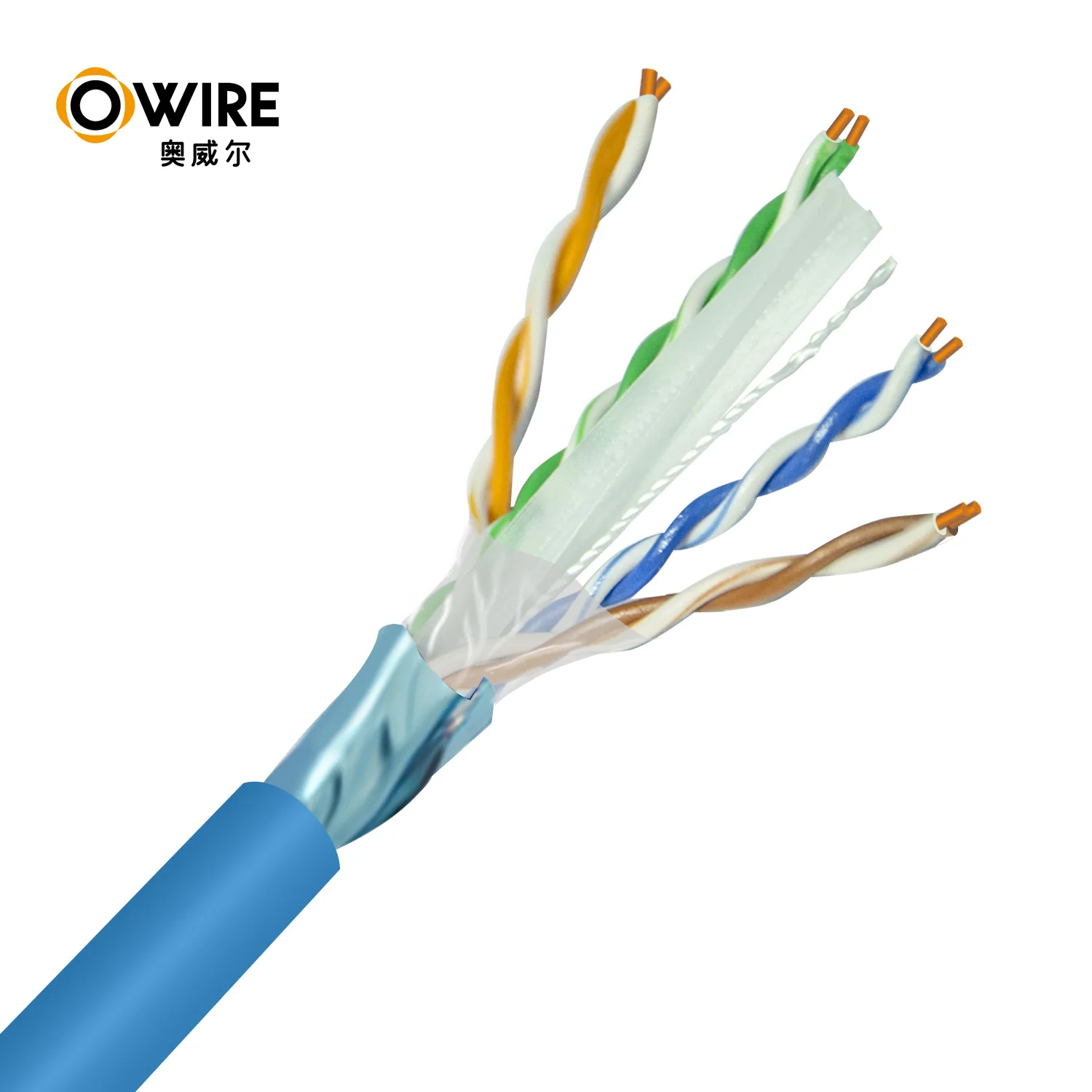 Owire Solid F/UTP 305m Box 1000Ft Outdoor Jelly Filled Ftp Cat6 Cable