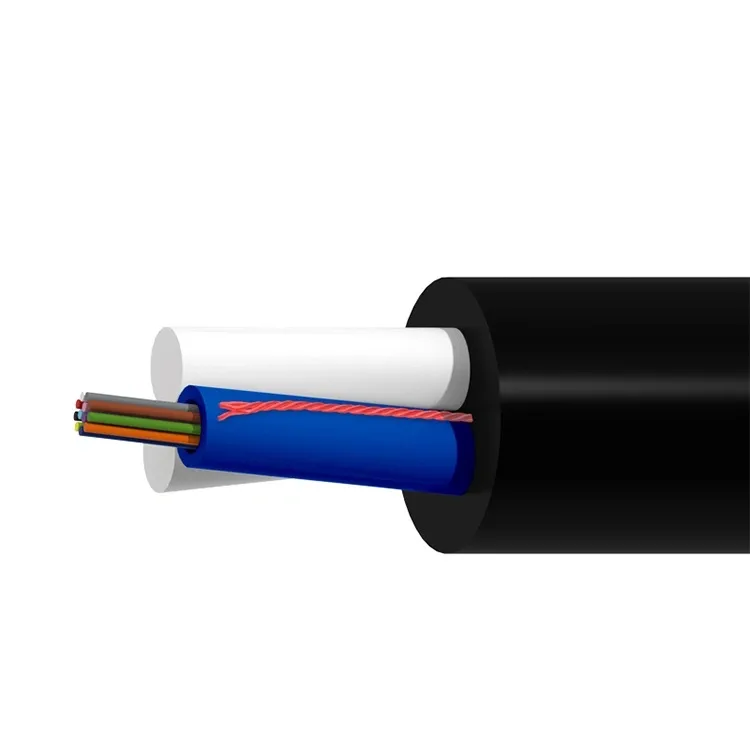Outdoor optical cable Adss Asu 4 8 12 24 Core Mini Adss Span 80-150m Non Metallic Sm Aerial Fiber Cable