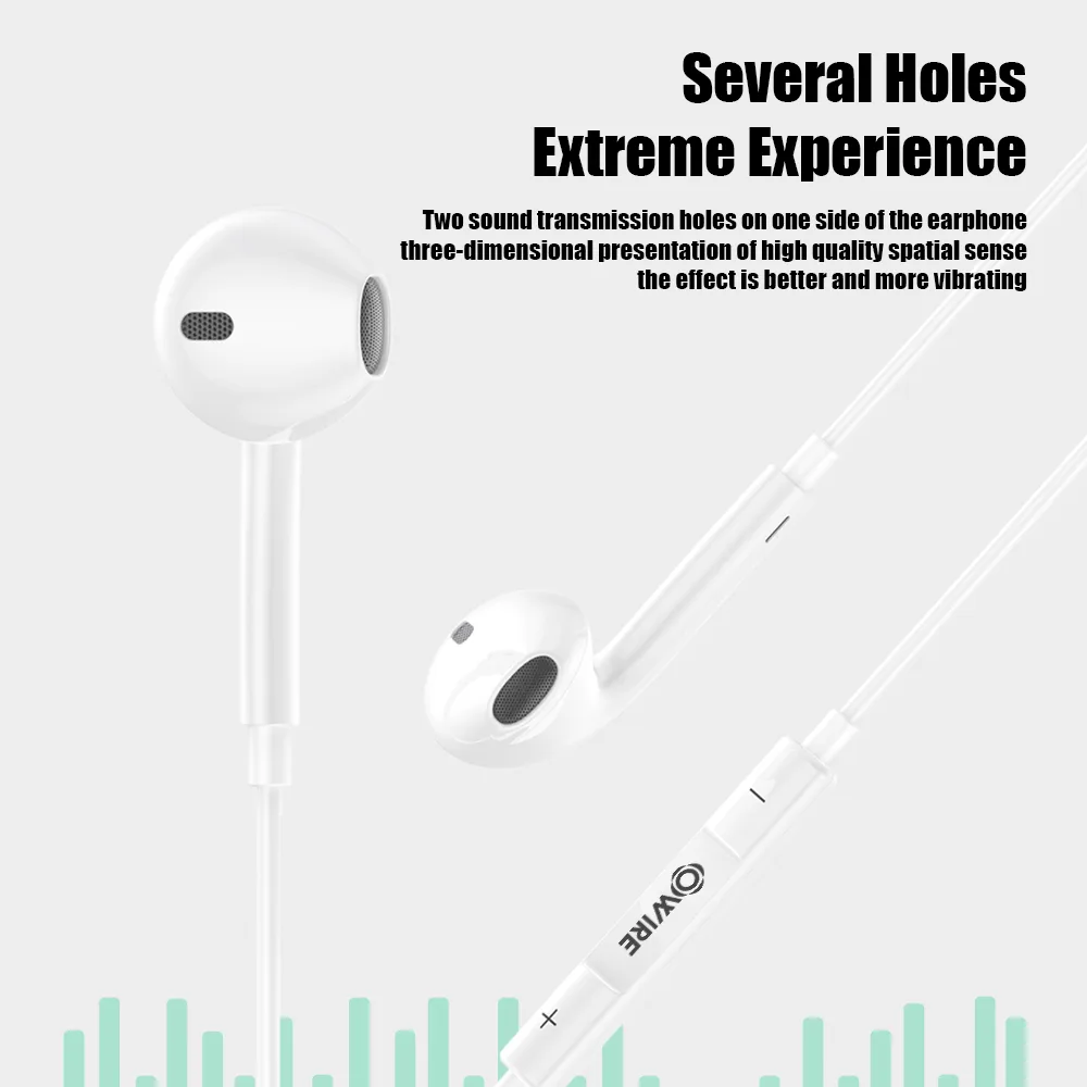 Wired Earphone Apple Port White With Crystal Case Ear Mesh Blue