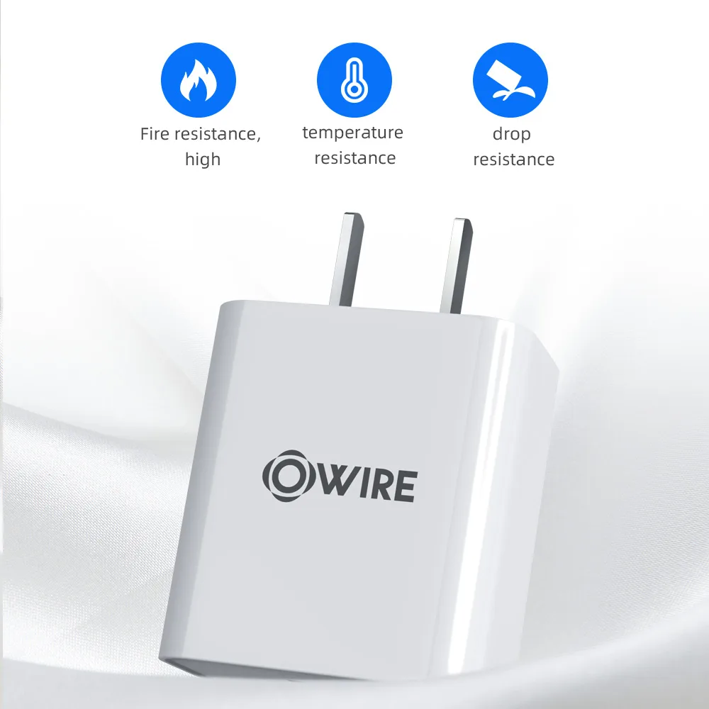 OWIRE Fast Charging Mobile Phone Apple Data Cable PVC White