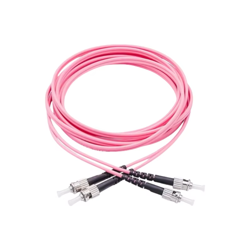 ST Fiber Patch Cord ST UPC to ST UPC Multimode Om4 Indoor Fiber Optic ...