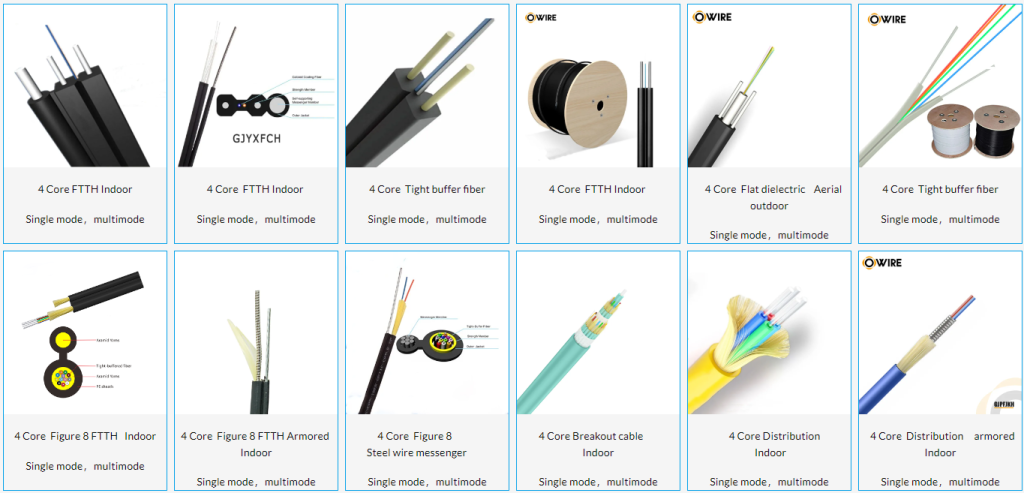 4 core fiber optic cable manufacturer - Owire