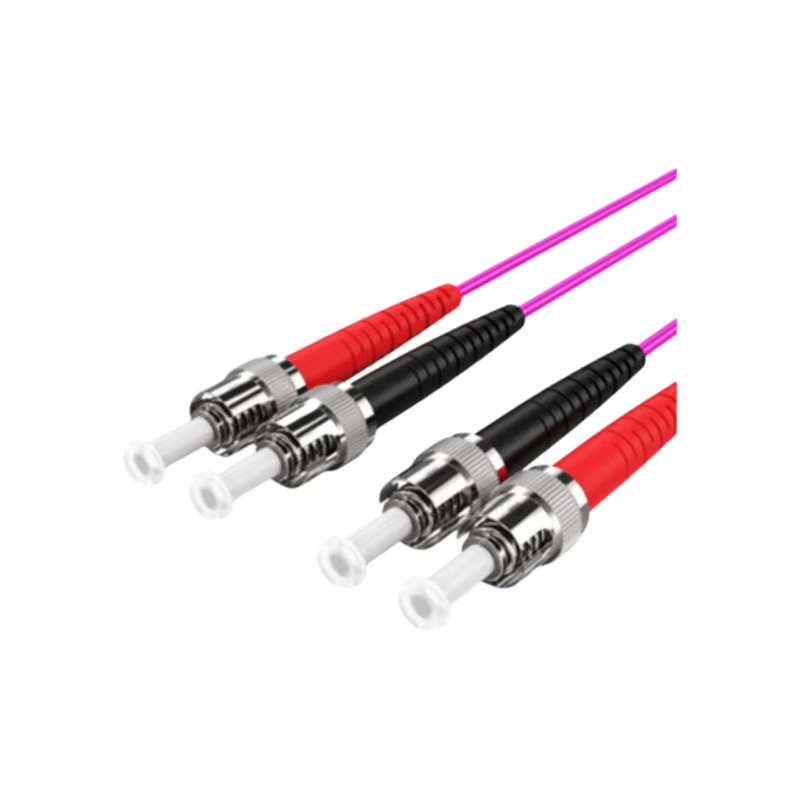 ST Fiber Patch Cord ST UPC to ST UPC Multimode Om4 Indoor Fiber Optic ...