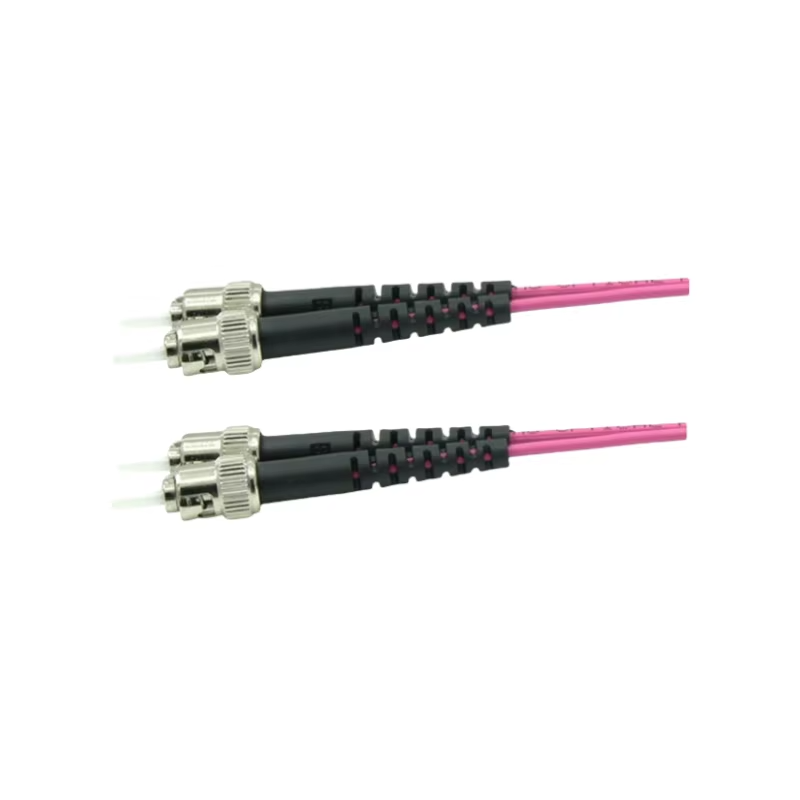 ST Fiber Patch Cord ST UPC to ST UPC Multimode Om4 Indoor Fiber Optic ...