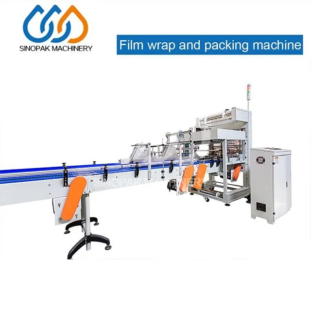 Automatic PE Film Wrapping Machine Sealing Shrink Wrapper For Juice Bottle 