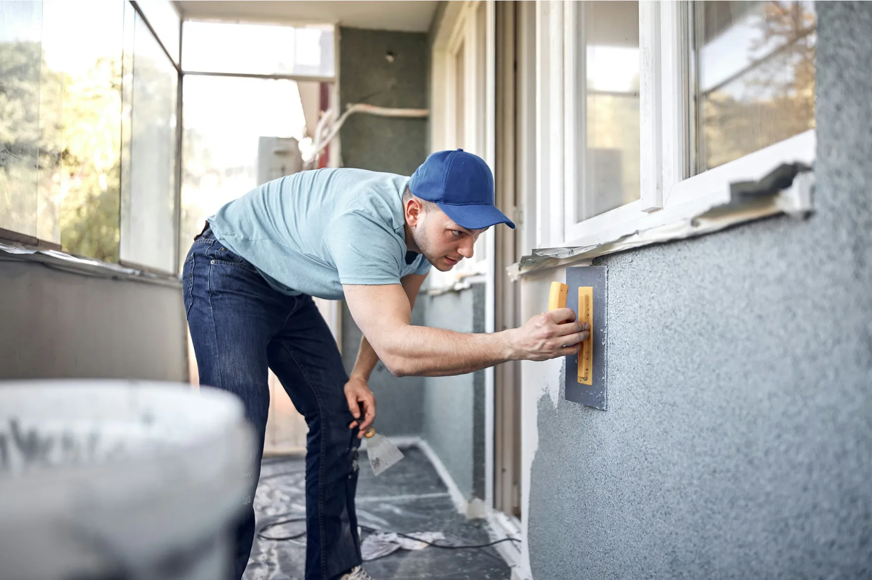 Cement plastering