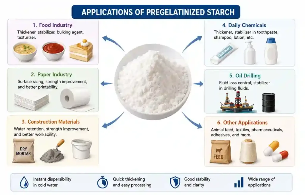Applications of Pregelatinized Starch