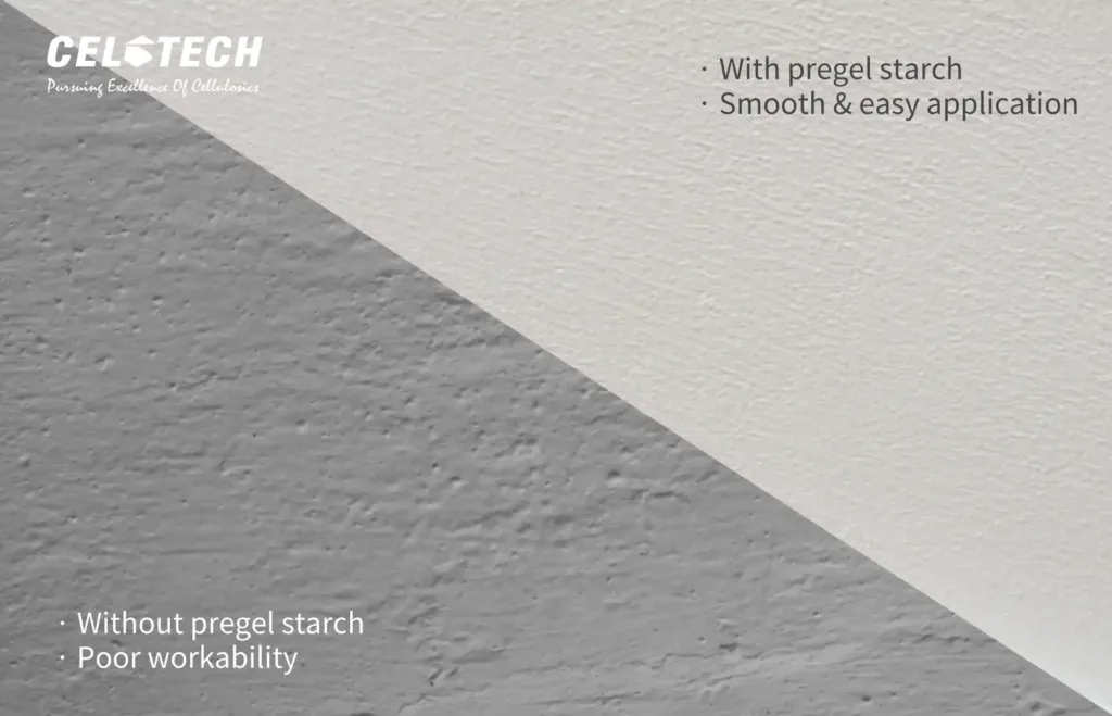 How Pre-gelatinized Starch Improves the Performance of Gypsum Plaster