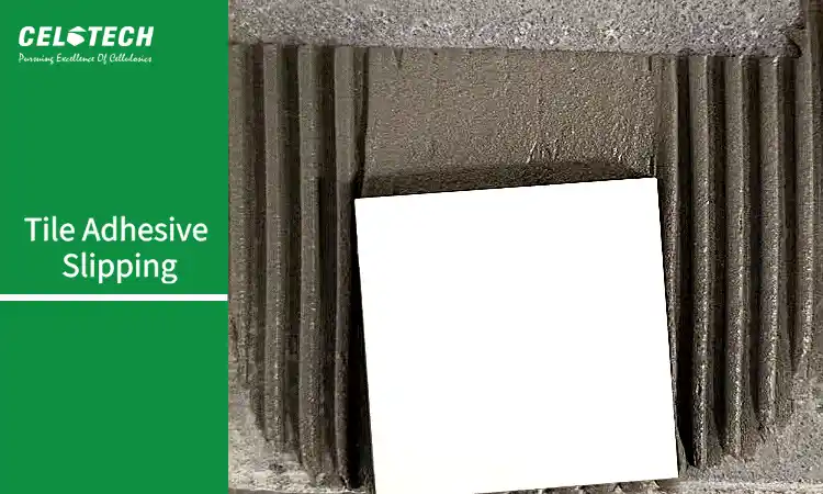 tile adhesive slipping