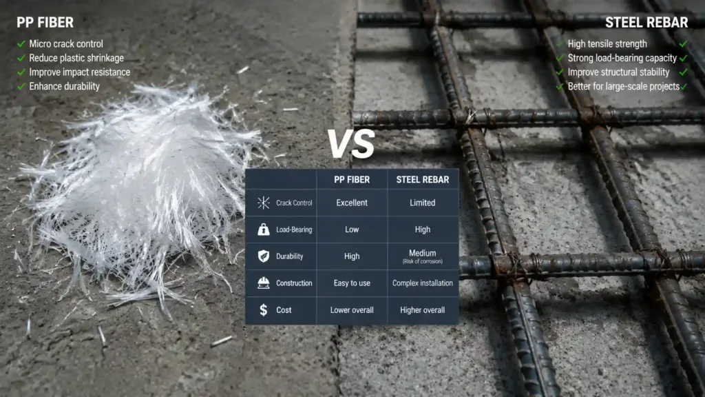 Fiber Reinforced Concrete vs Rebar
